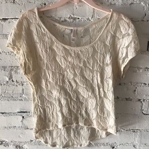 target child ration white lace tee